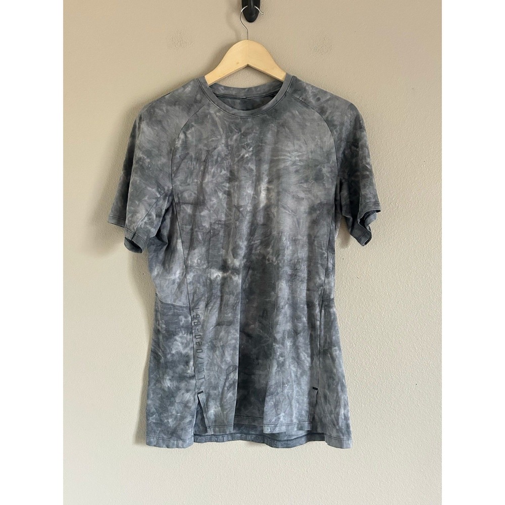 Lululemon Men Shirt L98-021/LTT Tie Dye Gray "Better Everyday"‎ Large s/s